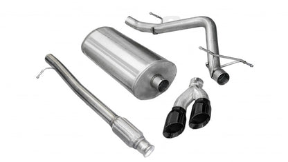 Corsa 10-13 Chevrolet Silverado Crew Cab/Short Bed 1500 4.8L V8 Black Sport Cat-Back Exhaust 14925BLK 14925BLK Photo - Primary
