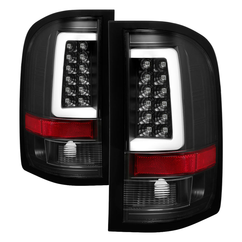 Spyder 07-13 Silverado (Will Not Work w/2010 921 Bulb) V3 LED Tail Lghts Blk ALT-YD-CS07V3-LBLED-BK 5084088 5084088 Photo - Primary