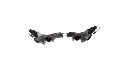 QTP 11-18 Dodge Durango 5.7L 2.5in 304SS Aggressor Cutout Dual Mid Pipes 520511 520511 Photo - Primary