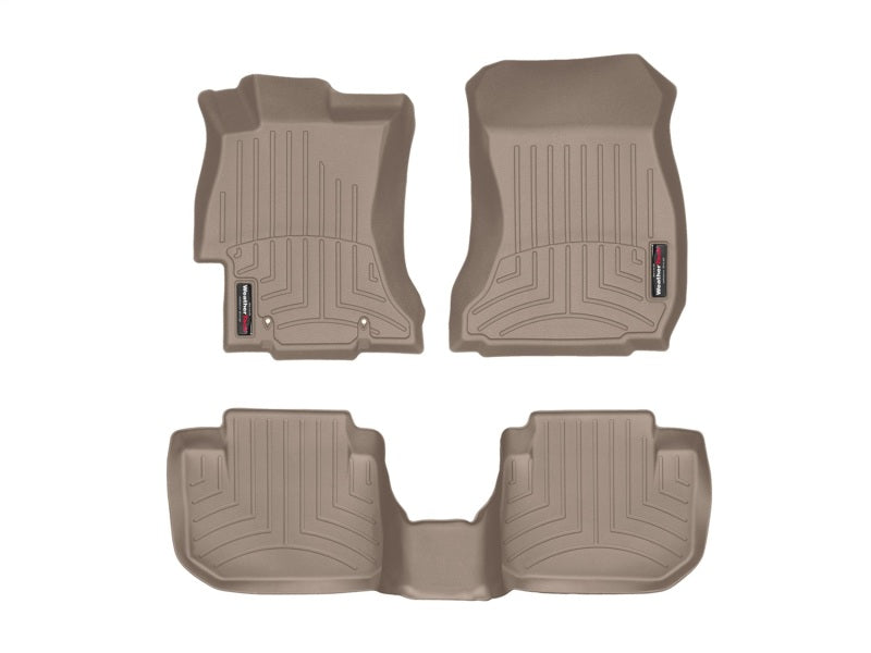 WeatherTech WT FloorLiner - Front - Tan Floor Mats Floor Mats - Rubber main image