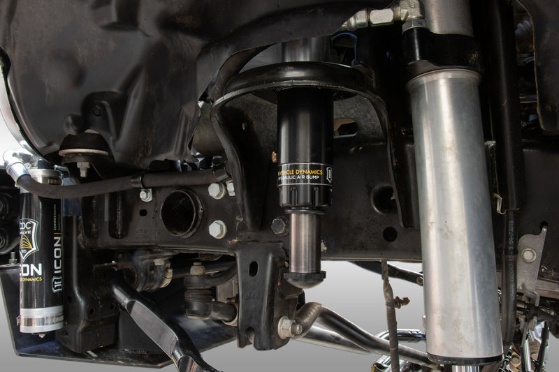 ICON 2020+ Jeep Gladiator JT / 2007+ Jeep Wrangler JK/JL Front Hyd Bump Stop Kit 22042 22042 Photo - Mounted