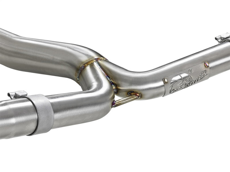 aFe Takeda 3in 304 SS Cat-Back Exhaust System 15-18 Subaru WRX/WRX STI 49-36801-L Photo - Unmounted