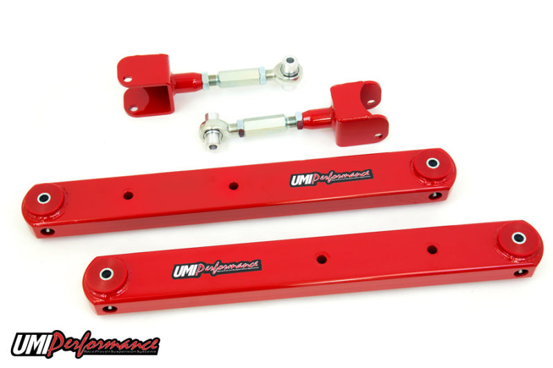 UMI Performance 78-88 GM G-Body Rear Control Arm Kit Fully Boxed Lowers Adjustable Uppers 302117-R 302117-R Photo - Primary