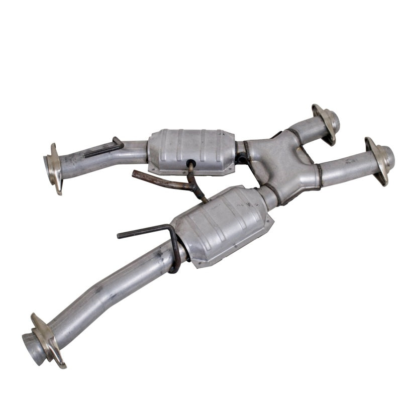 BBK 79-93 Mustang 5.0 Short Mid X Pipe w Catalytic Converters 2-1/2 For Automatic Long Tube Headers 1810 1810 Photo - Unmounted