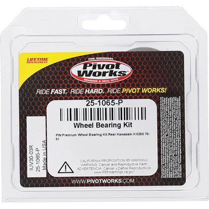 Pivot Works Kawasaki Wheel Bearing Kit Premium Bearings 25-1065-P 25-1065-P Photo - Primary