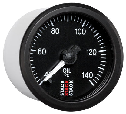 Autometer Stack 52mm 40-140 Deg C 1/8in NPTF Male Pro Stepper Motor Oil Temp Gauge - Black ST3309 ST3309 User 5