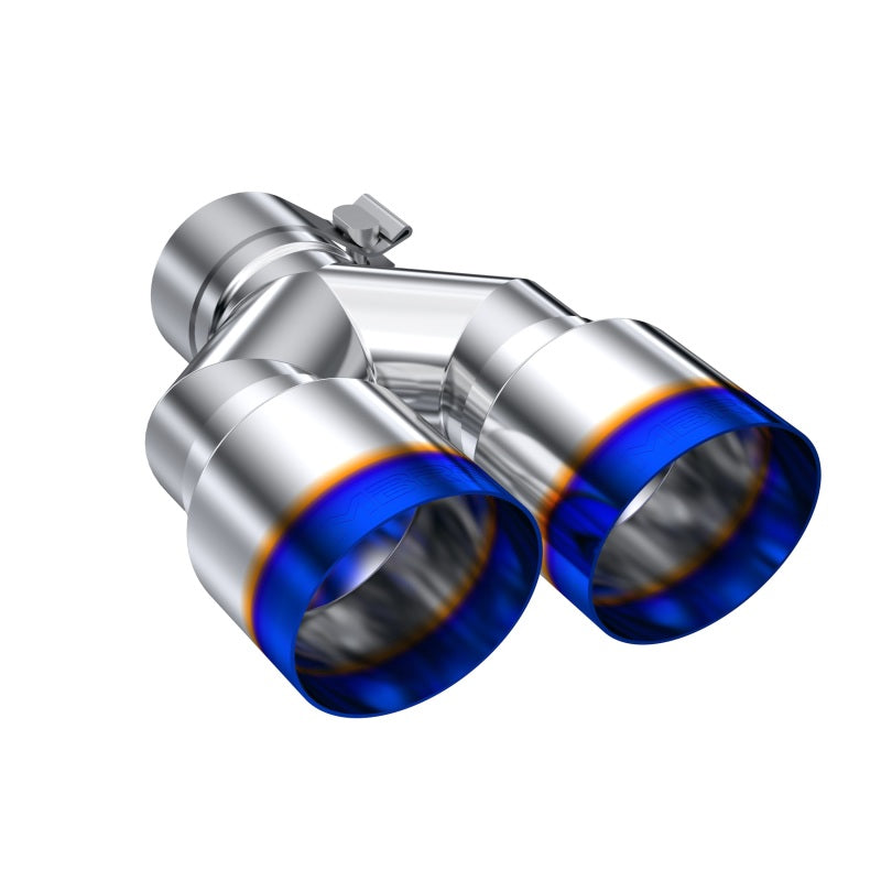 MBRP Burnt End Tip 2.5 ID, Dual 3.5 OD Out, 9.5 length, Single wall 304 Stainless Steel T5171BE T5171BE Photo - Primary