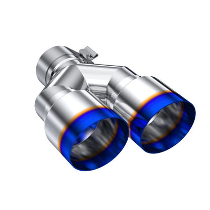 MBRP Burnt End Tip 2.5 ID, Dual 3.5 OD Out, 9.5 length, Single wall 304 Stainless Steel T5171BE T5171BE Photo - Primary