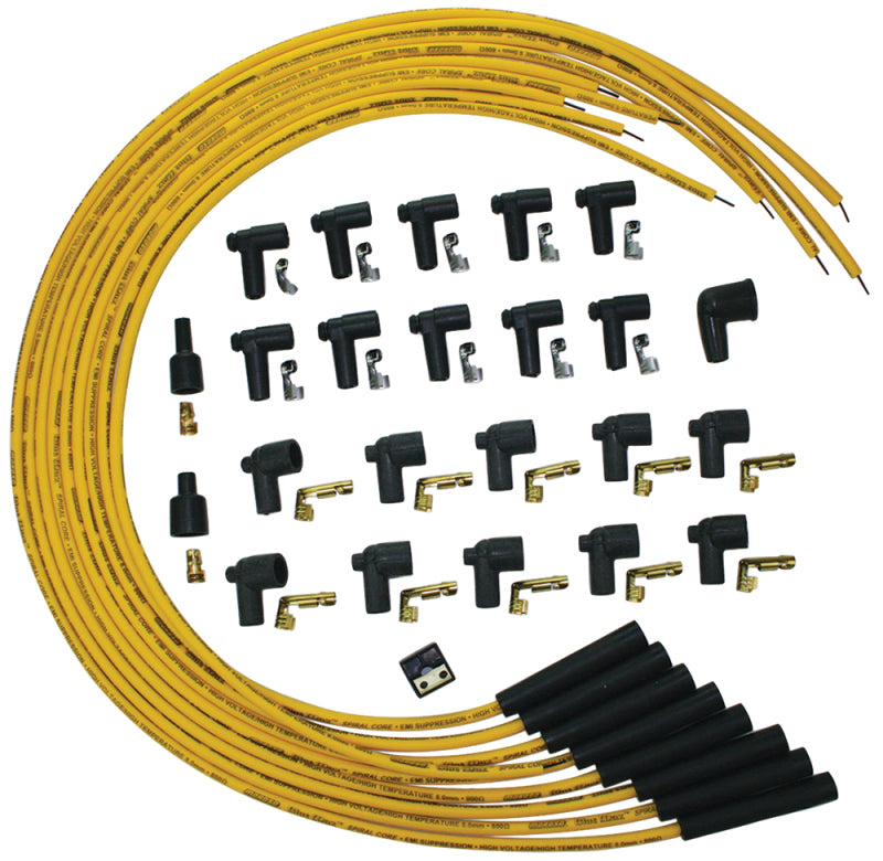 Moroso Wire Set, Univ, Yellow, Str 73216 User 1