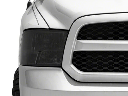 Raxiom 09-18 Dodge RAM 1500 Axial OEM Rep Headlights w/ Dual Bulb- Chrome Housing (Smoked Lens ) R118021 R118021 Photo - Close Up
