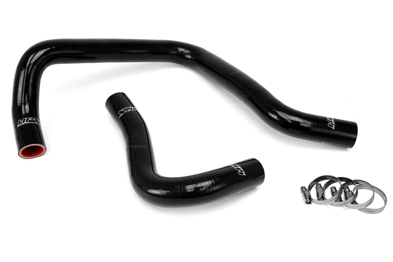HPS Performance HPS Black Reinforced Silicone Radiator Hose Kit Coolant Honda 93-97 Del Sol B18 B20