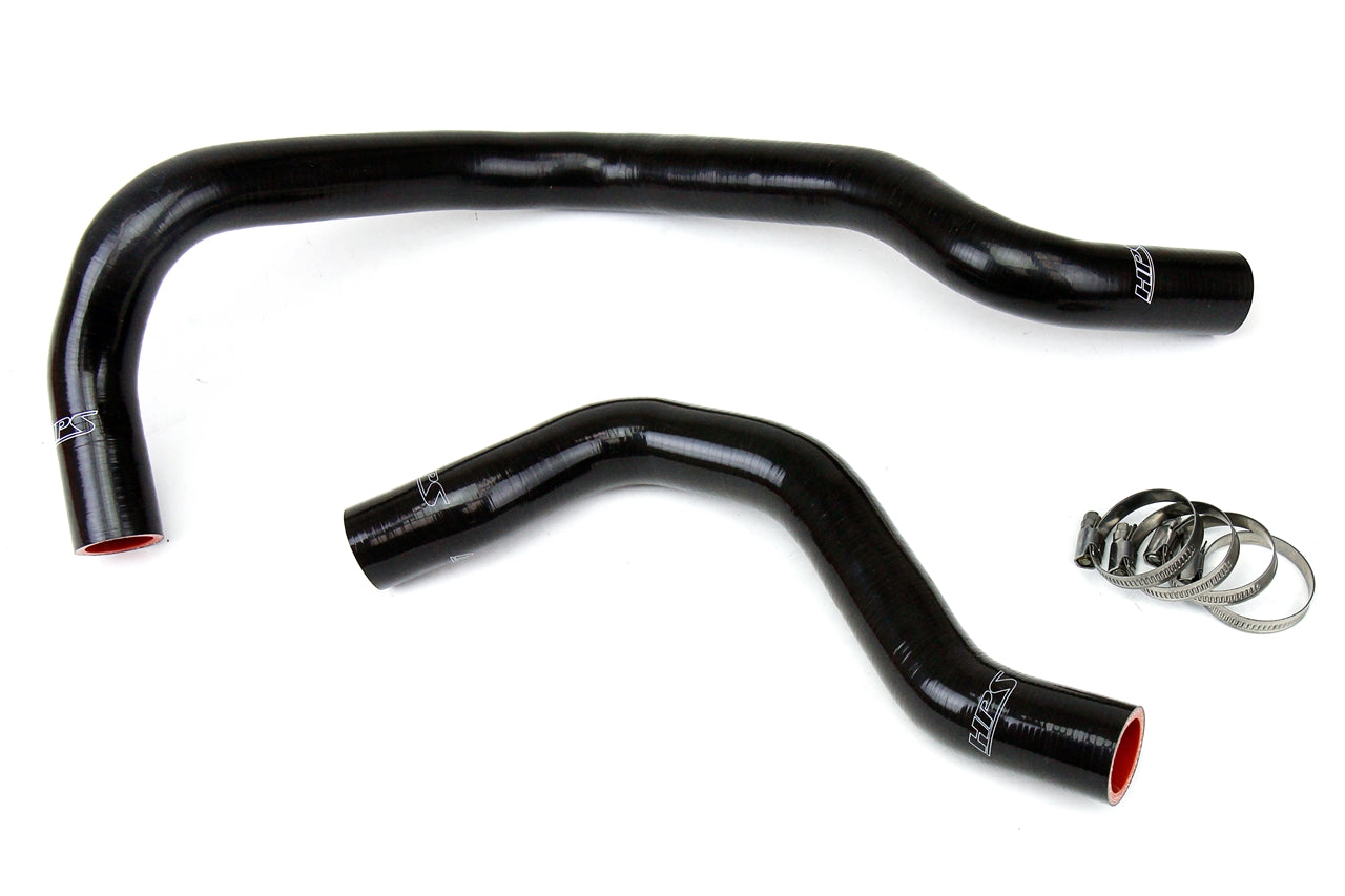 HPS Performance Products HPS Black Reinforced Silicone Radiator Hose Kit Coolant Honda 88-91 Civic w/ B16