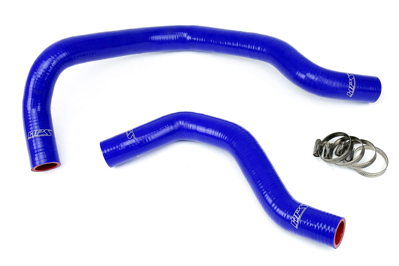 HPS Performance Products HPS Blue Reinforced Silicone Radiator Hose Kit Coolant Honda 88-91 Civic w/ B16