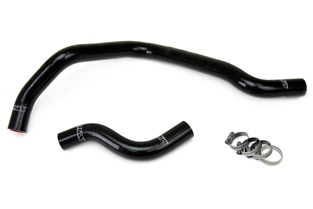 HPS Performance HPS Black Reinforced Silicone Radiator Hose Kit Coolant Honda 92-00 Civic SOHC D15 D16
