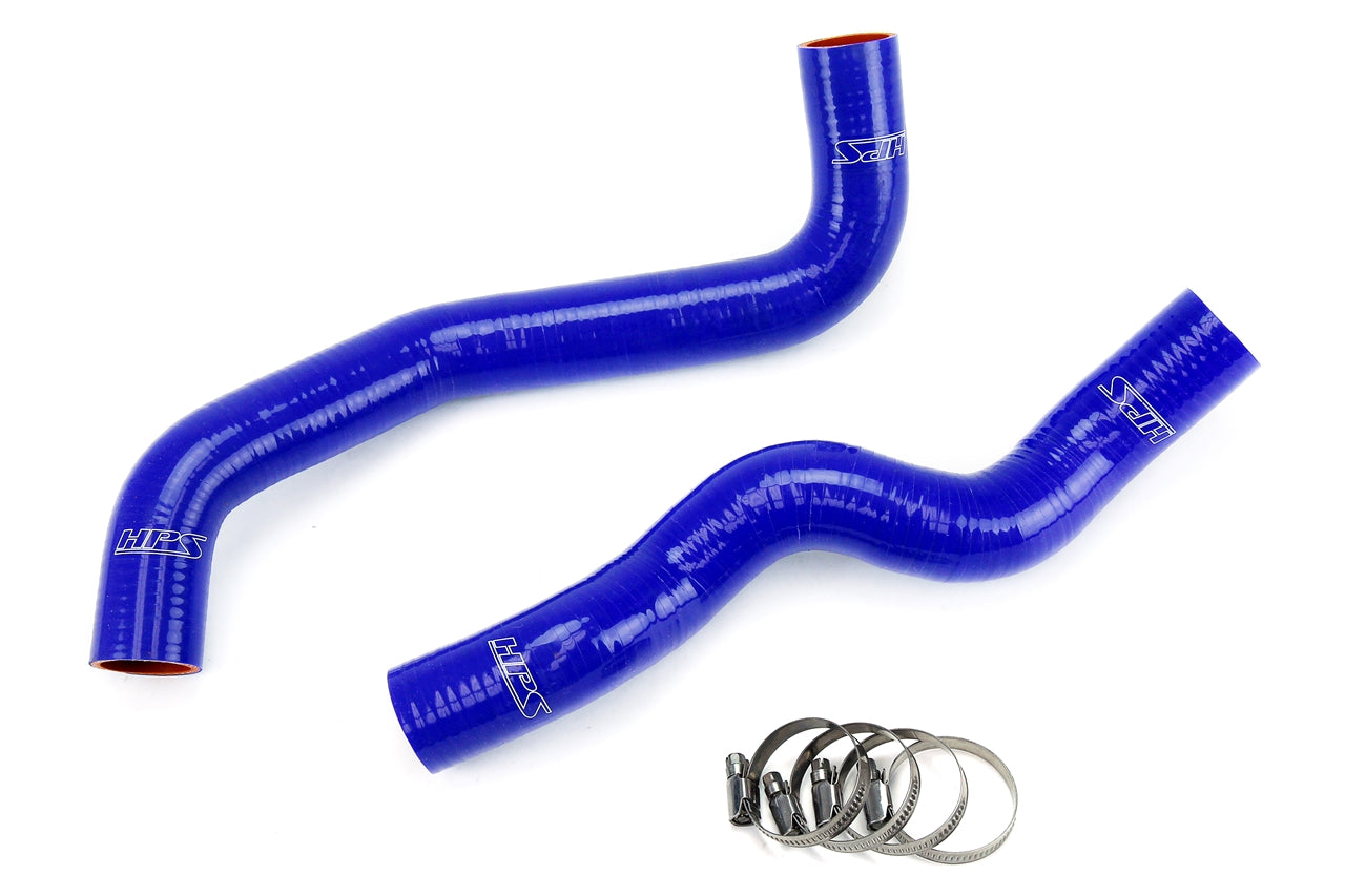 HPS Performance Products HPS Blue Reinforced Silicone Radiator Hose Kit Coolant Infiniti 2014-2015 Q60
