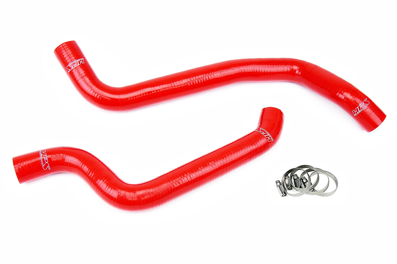 HPS Performance Products HPS Red Reinforced Silicone Radiator Hose Kit Coolant Mitsubishi 91-99 3000GT DOHC NA & Turbo