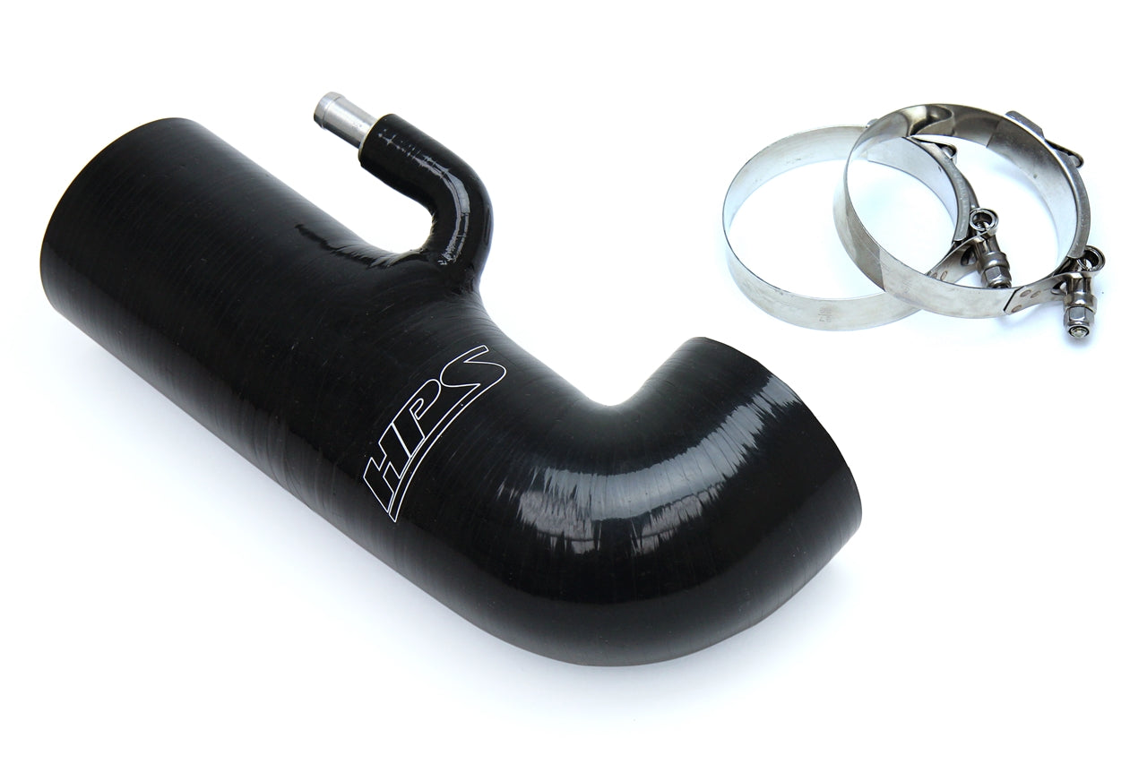 HPS Performance HPS Black Reinforced Silicone Post MAF Air Intake Hose Kit - Delete Stock Sound Tube Scion 13-16 FRS