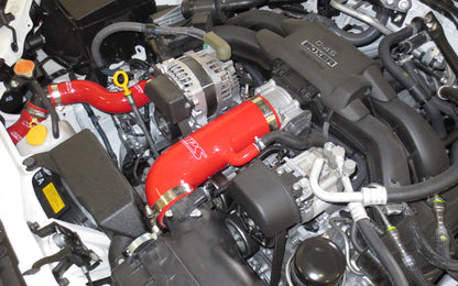 HPS Performance Products HPS Red Reinforced Silicone Post MAF Air Intake Hose Kit - Delete Stock Sound Tube Scion 13-16 FRS