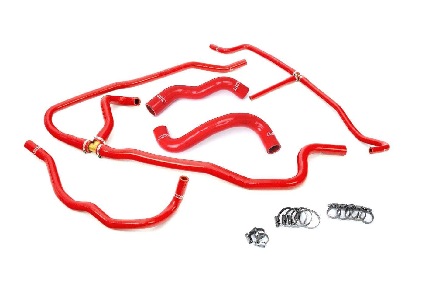 HPS Performance HPS Reinforced Red Silicone Radiator + Heater Hose Kit Coolant Chevy 09-13 Corvette 6.2L V8