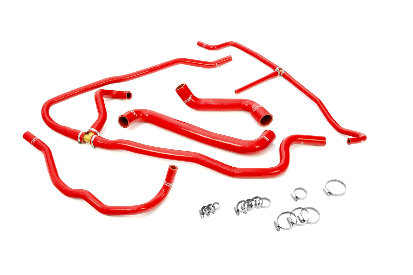 HPS Performance HPS Reinforced Red Silicone Radiator + Heater Hose Kit Coolant Chevy 05-07 Corvette 6.0L LS2 V8