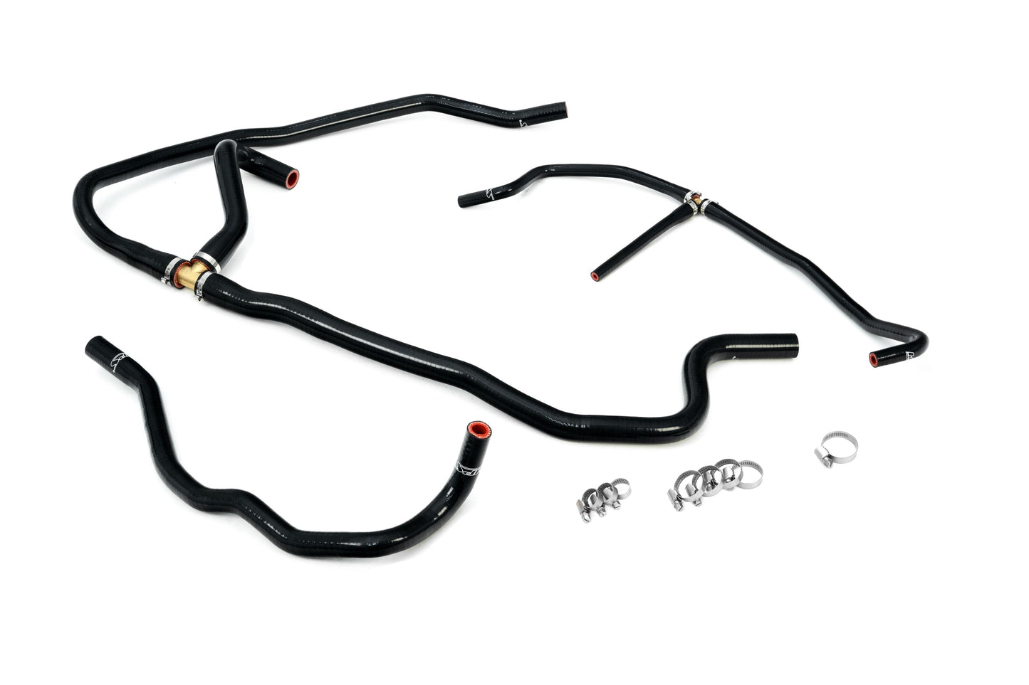HPS Performance Silicone Heater Coolant Hose Kit 2005-2007 Chevy Corvette LS2 6.0L V8, Black 57-1277H-BLK