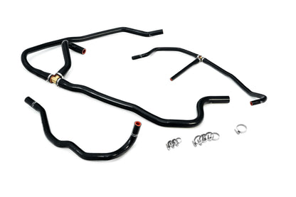 HPS Performance Silicone Heater Coolant Hose Kit 2005-2007 Chevy Corvette LS2 6.0L V8, Black 57-1277H-BLK