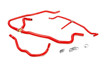 HPS Performance Silicone Heater Coolant Hose Kit 2005-2007 Chevy Corvette LS2 6.0L V8, Red 57-1277H-RED