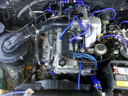 HPS Performance Products HPS Red Reinforced Silicone Air Intake Hose Kit Lexus 96-97 LX450