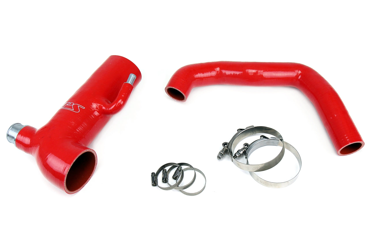 HPS Performance HPS Red Reinforced Silicone Post MAF Air Intake Hose + Sound Tube 2pc Kit Scion 13-16 FRS