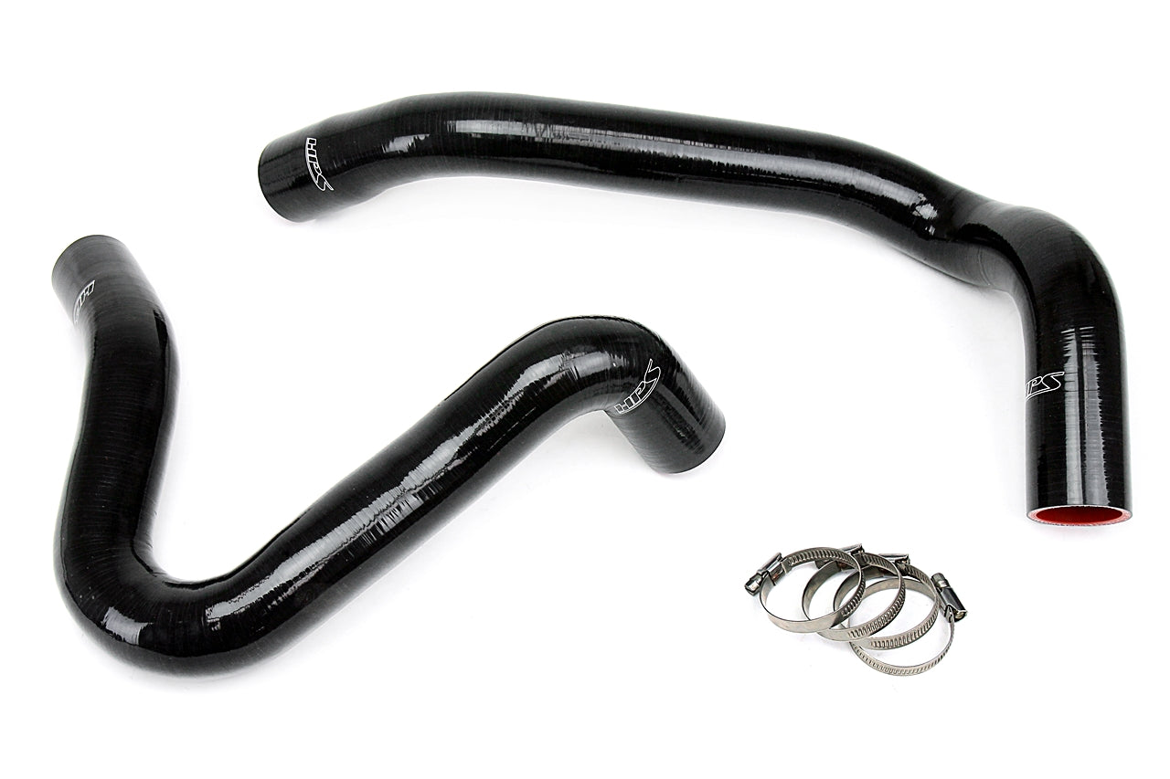HPS Performance HPS Black Reinforced Silicone Radiator Hose Kit Coolant Ford 99-01 F250 Superduty w/ 7.3L Diesel Dual Alternator