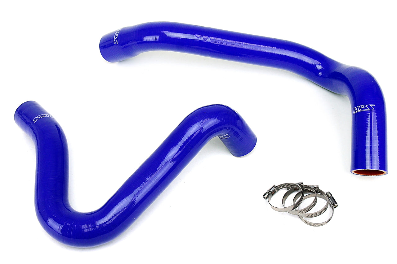 HPS Performance Products HPS Blue Reinforced Silicone Radiator Hose Kit Coolant Ford 99-01 F250 Superduty w/ 7.3L Diesel Dual Alternator