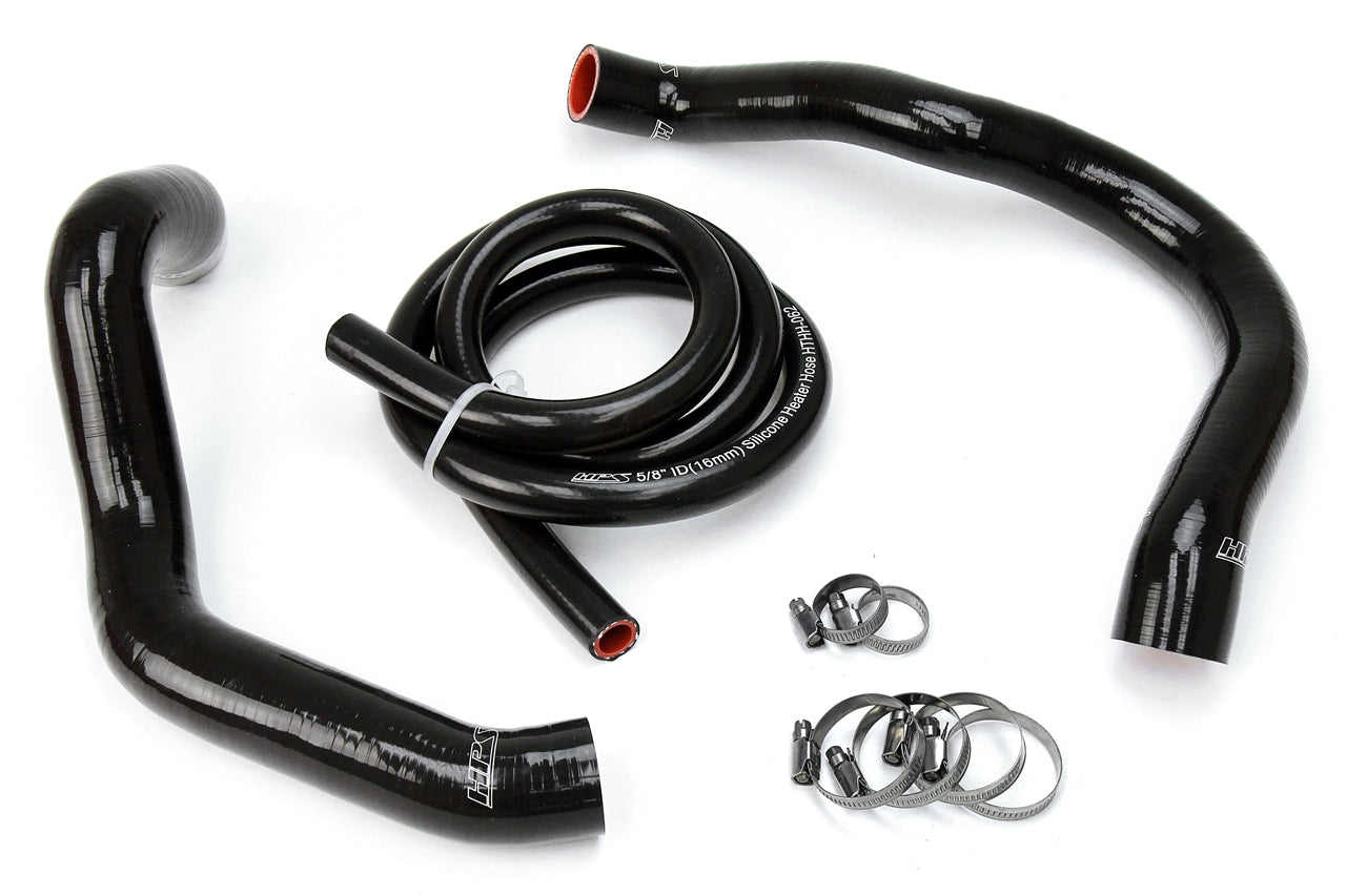 HPS Performance Products HPS Black Reinforced Silicone Radiator + Heater Hose Kit Jeep 91-01 Cherokee XJ 4.0L