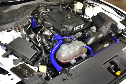 HPS Performance HPS Blue Reinforced Silicone Radiator and Heater Hose Kit Coolant Ford 2015-2019 Mustang Ecoboost 2.3L Turbo