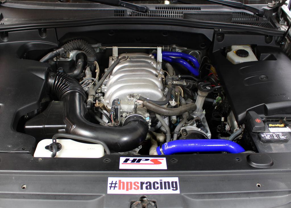 HPS Performance Products HPS Blue Reinforced Silicone Radiator Hose + Heater Hose Kit Coolant Lexus 03-09 GX470 4.7L V8 Left Hand Drive