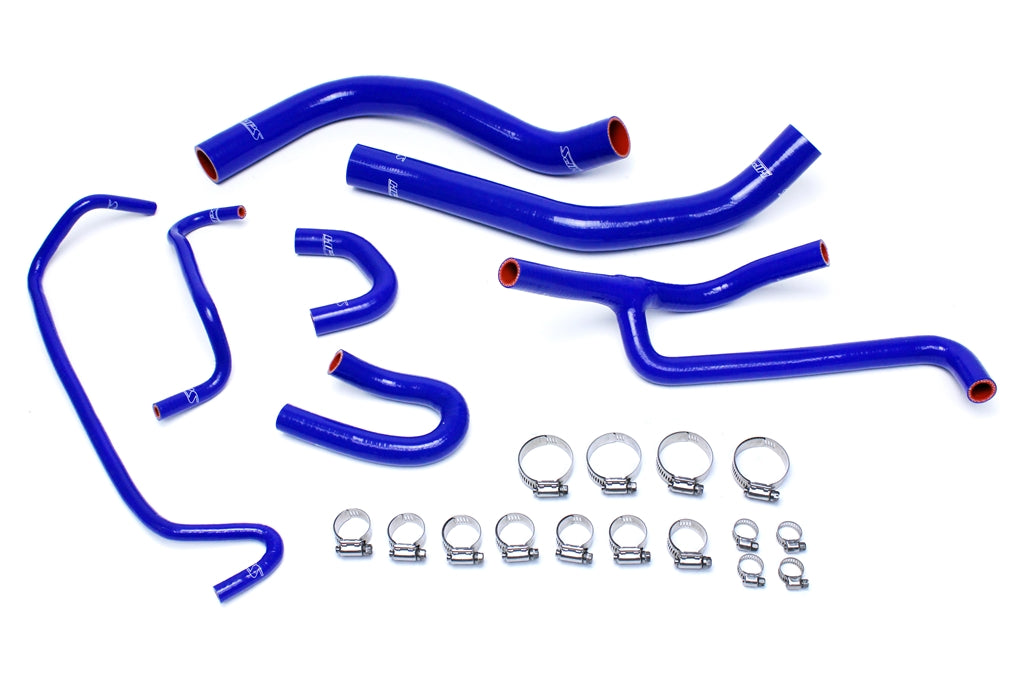 HPS Performance HPS Blue Reinforced Silicone Radiator and Heater Hose Kit Coolant Ford 2015-2017 Mustang 3.7L V6