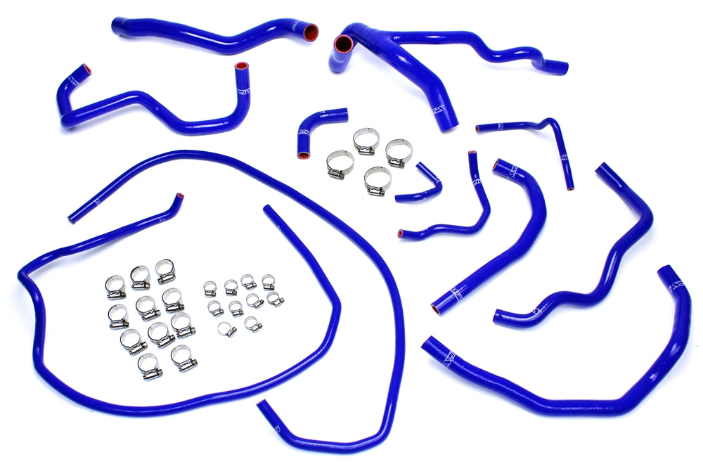 HPS Performance HPS Blue Reinforced Silicone Radiator + Heater Hose Kit Coolant Mazda 10-13 Mazdaspeed 3 2.3L Turbo