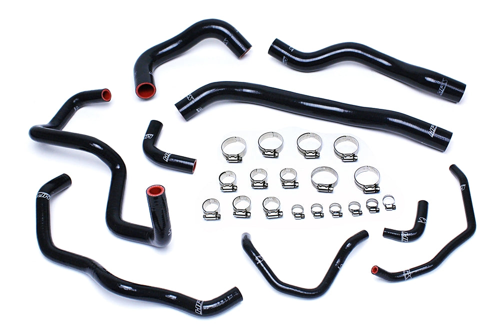 HPS Performance Products HPS Black Reinforced Silicone Radiator + Heater Hose Kit Coolant Mazda 06-07 Mazdaspeed 6 2.3L Turbo