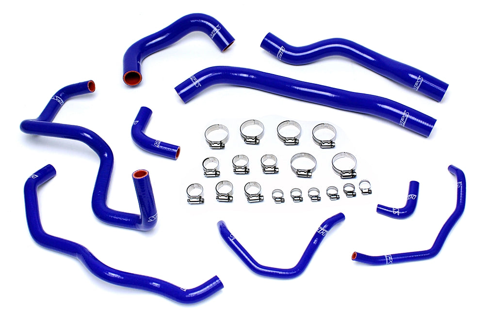 HPS Performance Products HPS Blue Reinforced Silicone Radiator + Heater Hose Kit Coolant Mazda 06-07 Mazdaspeed 6 2.3L Turbo
