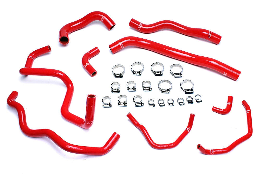 HPS Performance Products HPS Red Reinforced Silicone Radiator + Heater Hose Kit Coolant Mazda 06-07 Mazdaspeed 6 2.3L Turbo