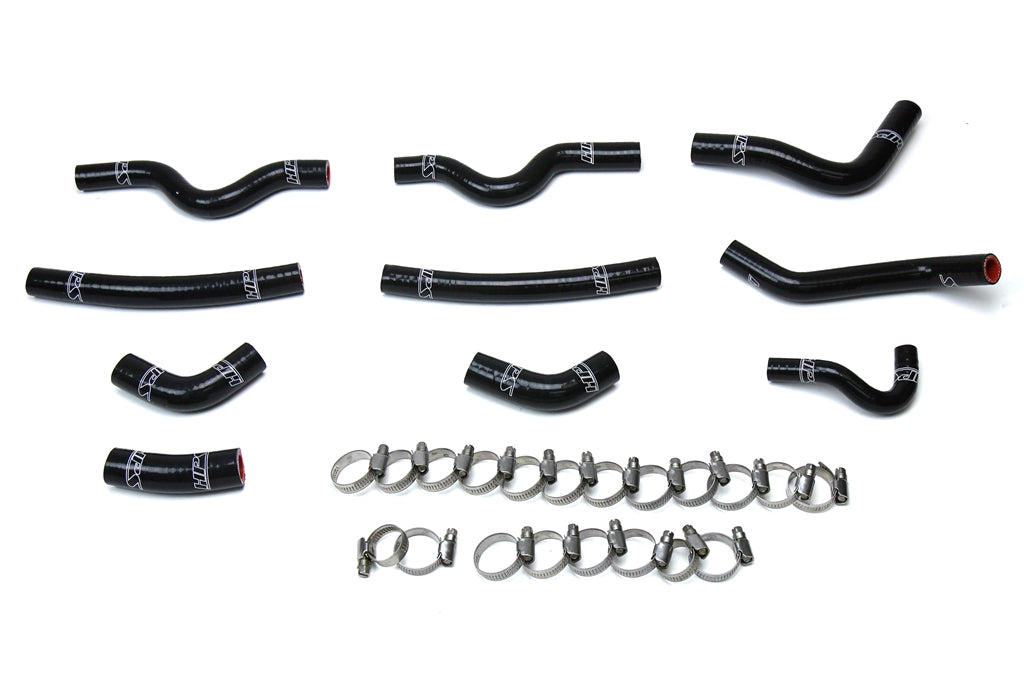 HPS Performance Products HPS Black Reinforced Silicone Heater Hose Kit Coolant Lexus 98-07 LX470 4.7L V8