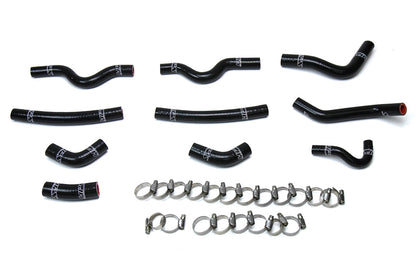 HPS Performance Products HPS Black Reinforced Silicone Heater Hose Kit Coolant Lexus 98-07 LX470 4.7L V8