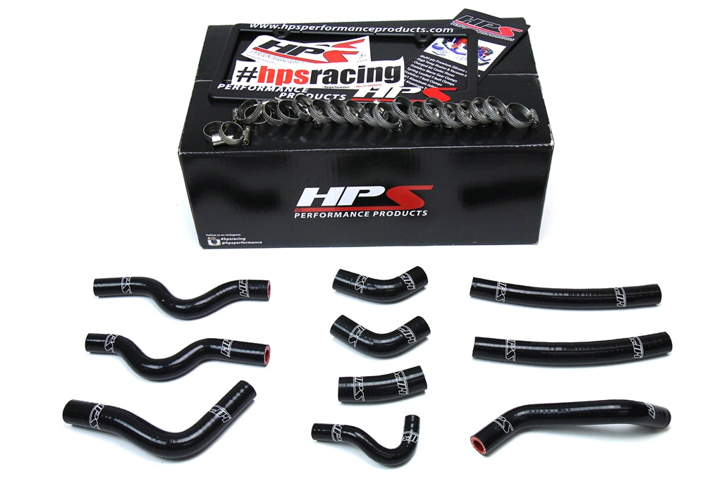HPS Performance Products HPS Black Reinforced Silicone Heater Hose Kit Coolant Lexus 98-07 LX470 4.7L V8