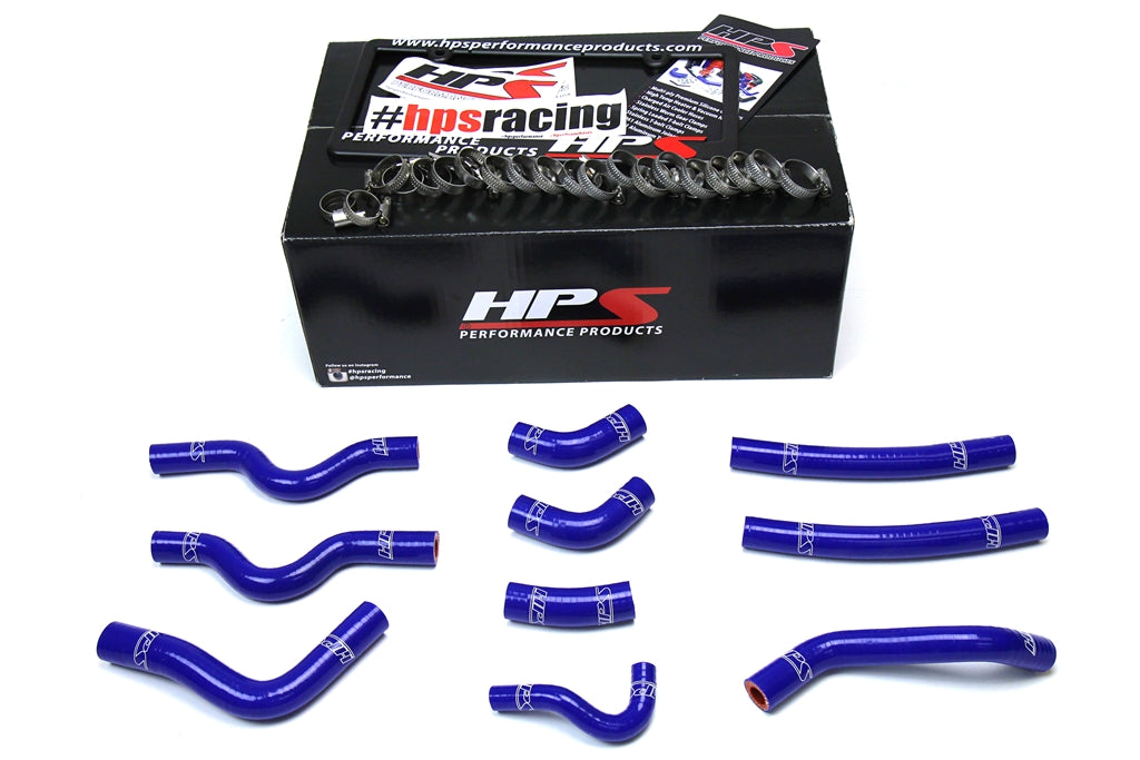 HPS Performance Products HPS Blue Reinforced Silicone Heater Hose Kit Coolant Lexus 98-07 LX470 4.7L V8