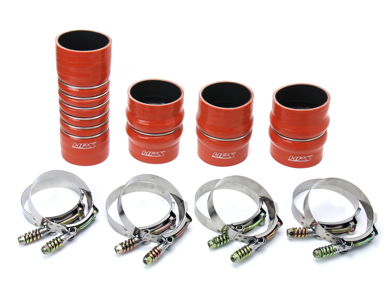 High Temp Aramid Reinforced Silicone Intercooler Hose Boots Kit Dodge 2003-2007 Ram Pickup 5.9L Cummins Diesel