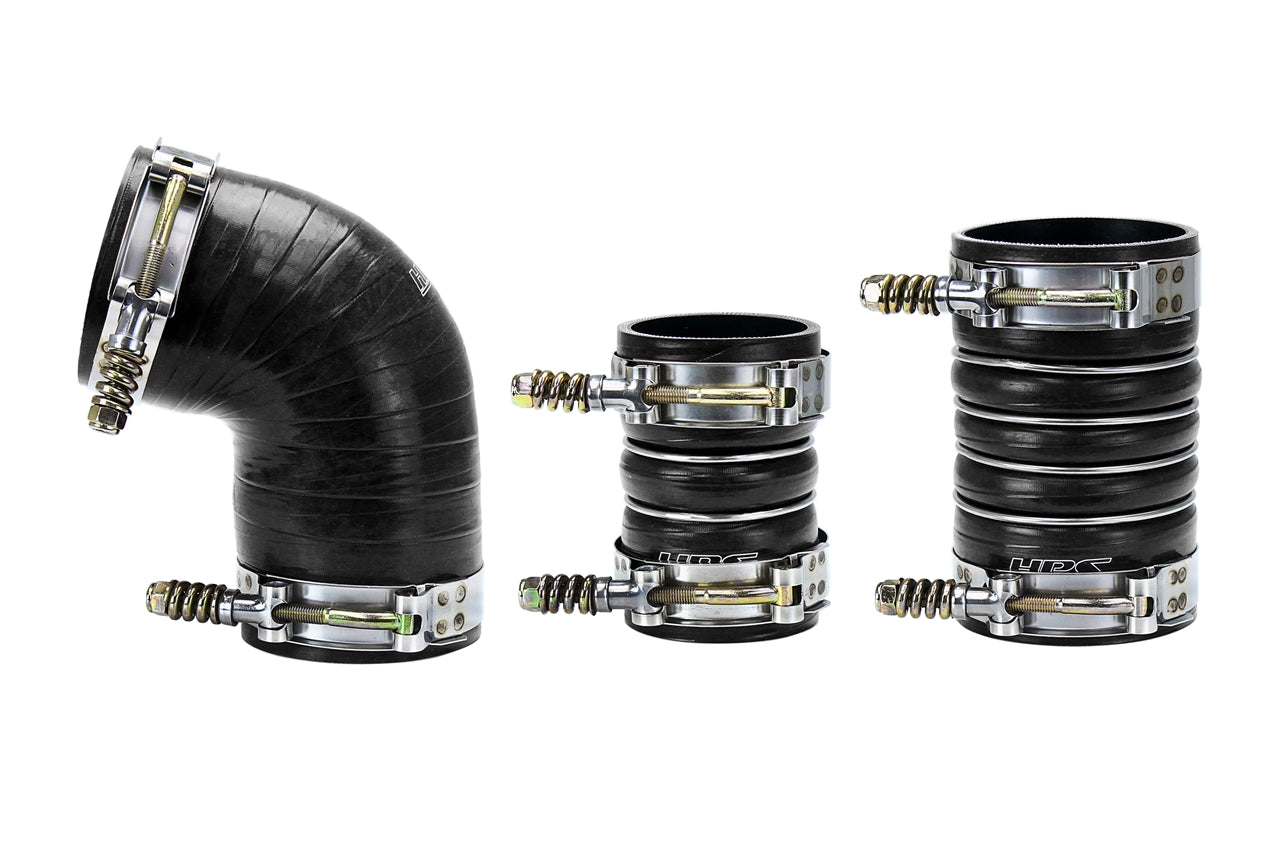 High Temp Aramid Reinforced Silicone Intercooler Hose Boots Kit Chevy 2006-2010 Silverado 2500 6.6L Duramax Diesel