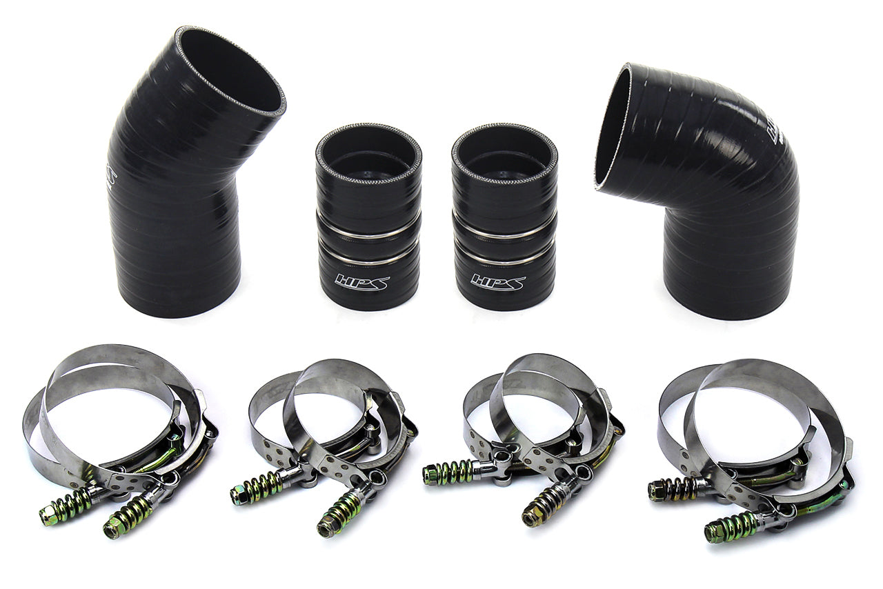 High Temp Aramid Reinforced Silicone Intercooler Hose Boots Kit Chevy 2004.5 - 2005 Silverado 3500 HD 6.6L Duramax LLY Diesel