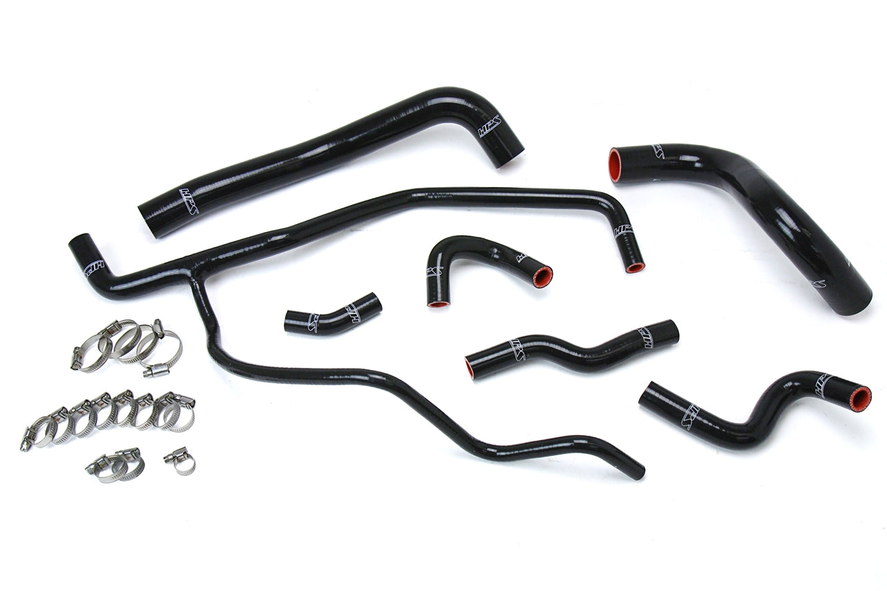 HPS Performance HPS Black Reinforced Silicone Radiator + Heater Hose Kit Coolant Dodge 11-17 Charger 3.6L V6
