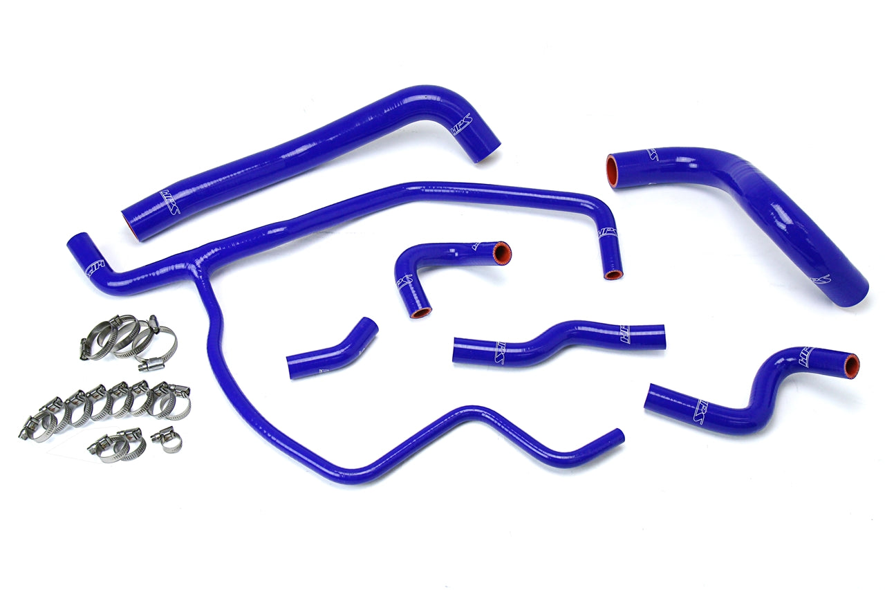 HPS Performance HPS Blue Reinforced Silicone Radiator + Heater Hose Kit Coolant Dodge 11-17 Charger 3.6L V6