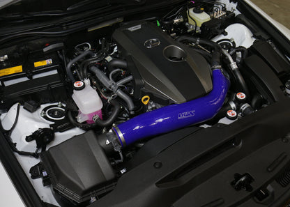 HPS Performance HPS Blue Reinforced Silicone Post MAF Air Intake Hose Kit Lexus 16-17 IS200t 2.0L Turbo