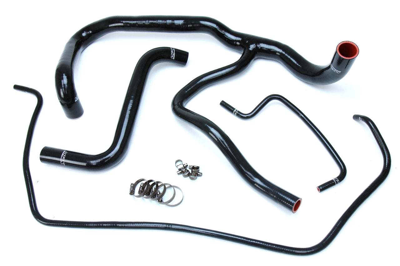 HPS Performance HPS Black Reinforced Silicone Radiator Hose Kit Coolant Chevy 14-17 Silverado V6 4.3L